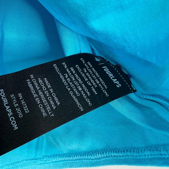 Four Laps FourLaps Curve Tank size L River Blue Loose Flowy Athletic NWT - Picture 5 of 6